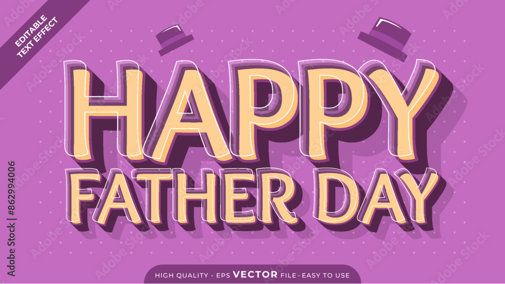 Modern Father's Day Editable Text Effect - Vector Adobe Illustrator Design Modern Father's Day Editable Text Effect - Vector Adobe Illustrator Design
