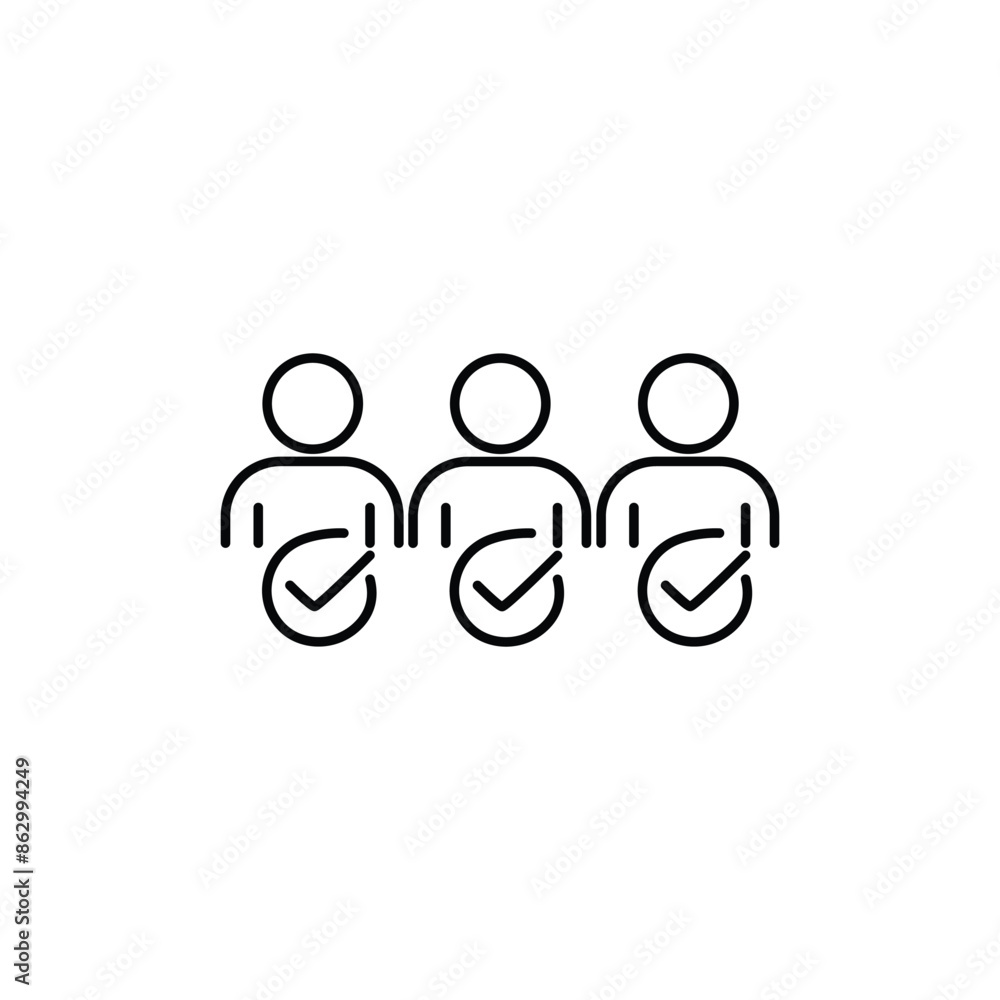 The concept of distribution of tasks, recruitment. Vector icon isolated on white background. The concept of distribution of tasks, recruitment. Vector icon isolated on white background.