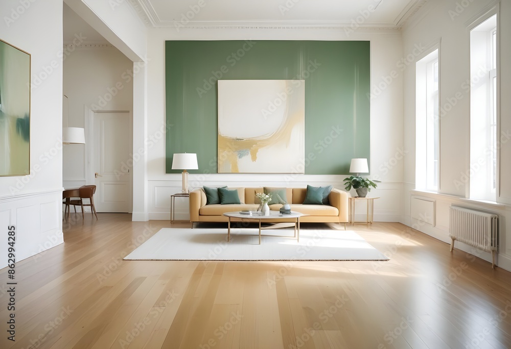Photo interior modern design room 3d illustration Photo interior modern design room 3d illustration