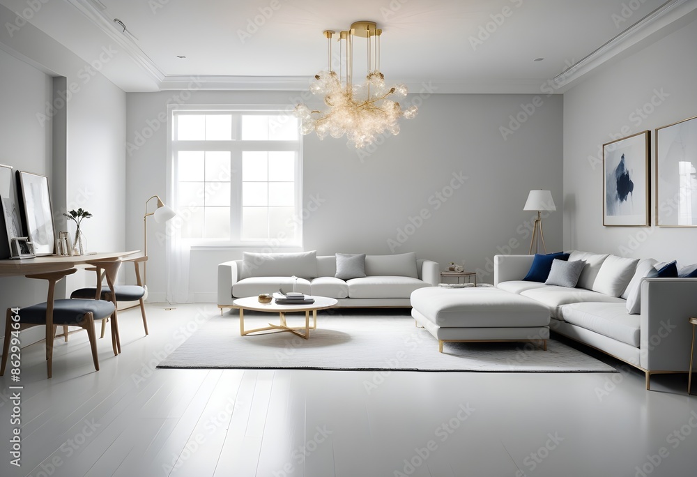 Photo interior modern design room 3d illustration Photo interior modern design room 3d illustration