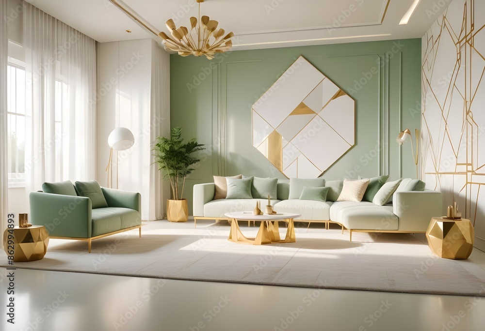 Photo interior modern design room 3d illustration Photo interior modern design room 3d illustration
