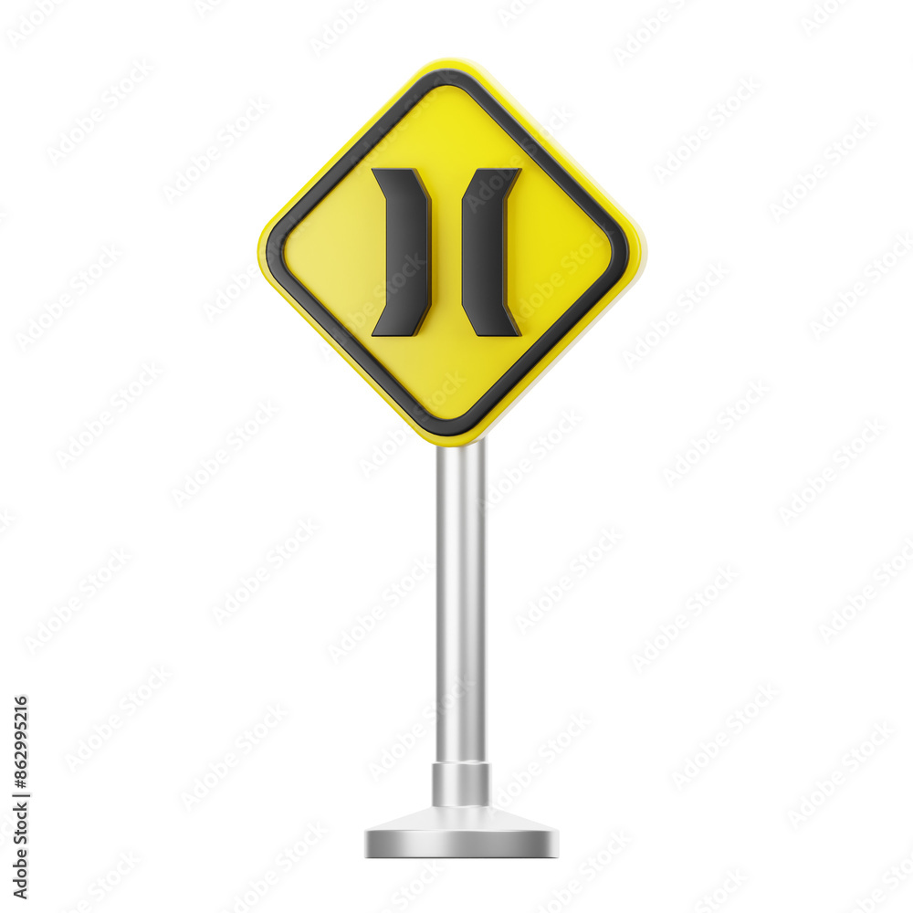 3D illustration of Bridge sign 3D illustration of Bridge sign