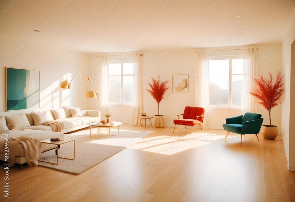 Photo interior modern design room 3d illustration Photo interior modern design room 3d illustration