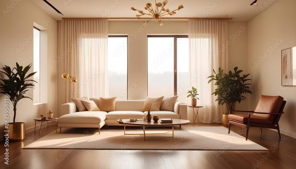 Photo interior modern design room 3d illustration Photo interior modern design room 3d illustration