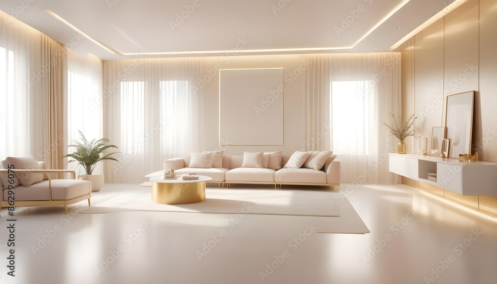 Photo interior modern design room 3d illustration Photo interior modern design room 3d illustration