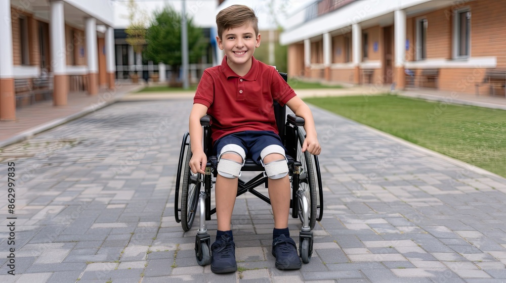 Obraz premium A Boys Smile on a Sunny Day