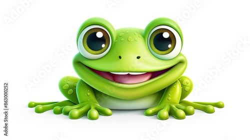 Cute cartoon frog  © Nadiia_art