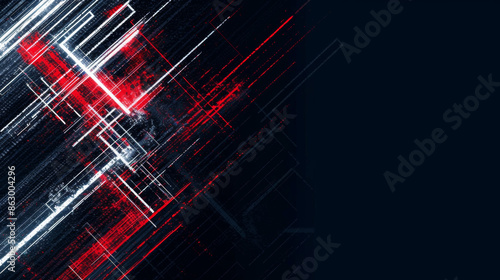 Abstract background in white, red and navy blue colors. Independence Day background, stylized US, France flag