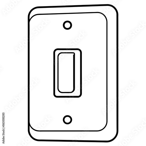switch line art vector illustration
