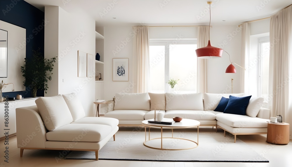Photo interior modern design room 3d illustration Photo interior modern design room 3d illustration