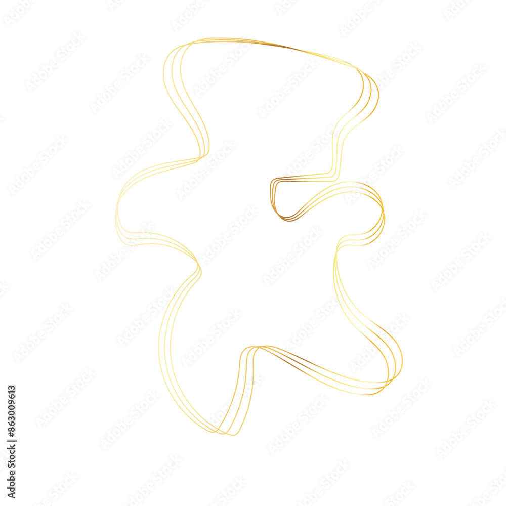 Gold liquid geometric shapes. Graphic elements Gold liquid geometric shapes. Graphic elements