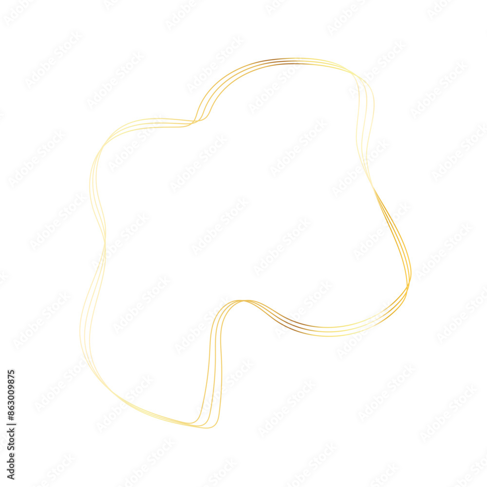 Gold liquid geometric shapes. Graphic elements Gold liquid geometric shapes. Graphic elements