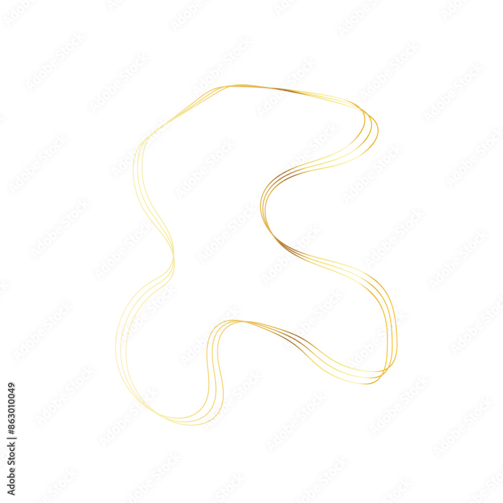 Gold liquid geometric shapes. Graphic elements Gold liquid geometric shapes. Graphic elements