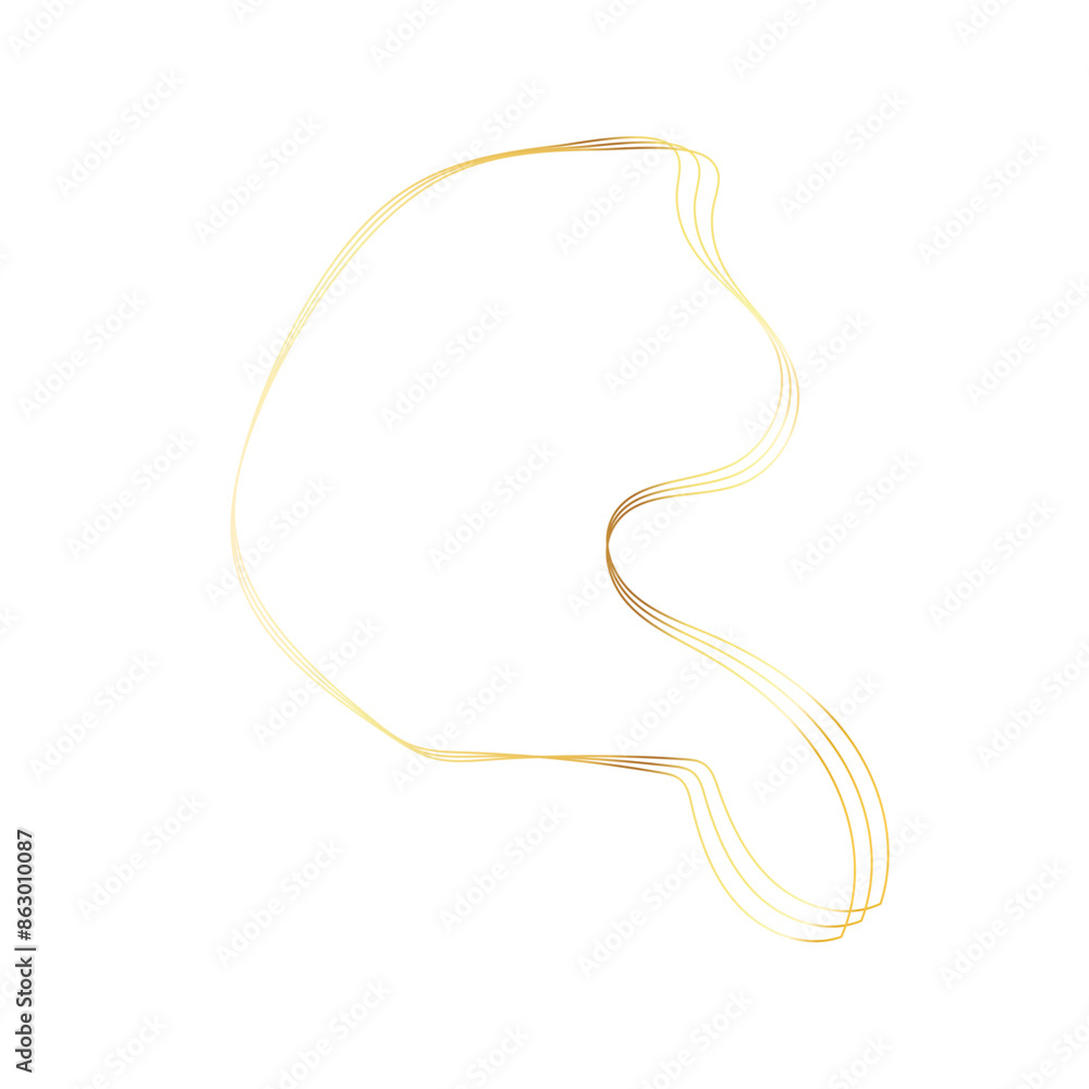 Gold liquid geometric shapes. Graphic elements Gold liquid geometric shapes. Graphic elements