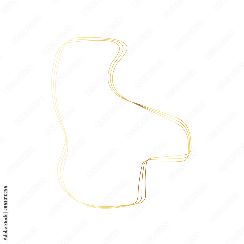 Gold liquid geometric shapes. Graphic elements Gold liquid geometric shapes. Graphic elements
