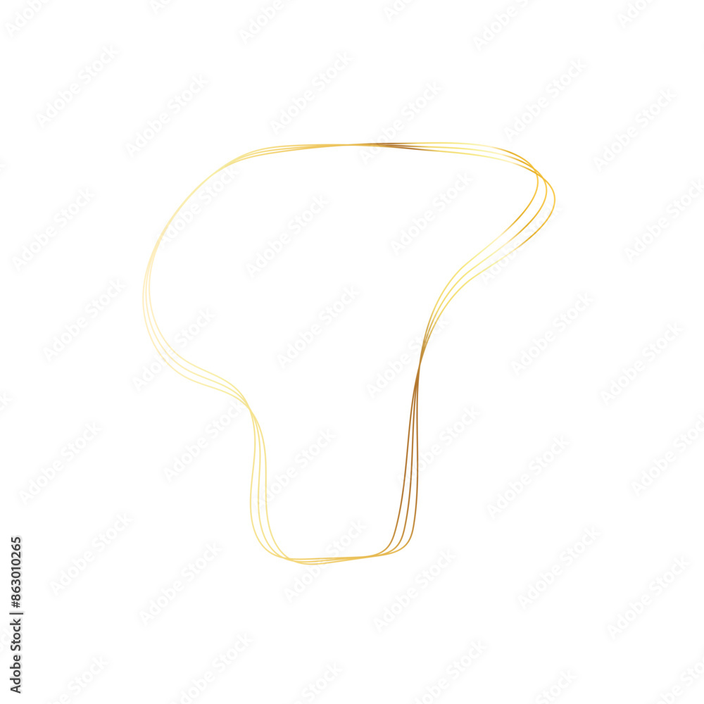 Gold liquid geometric shapes. Graphic elements Gold liquid geometric shapes. Graphic elements