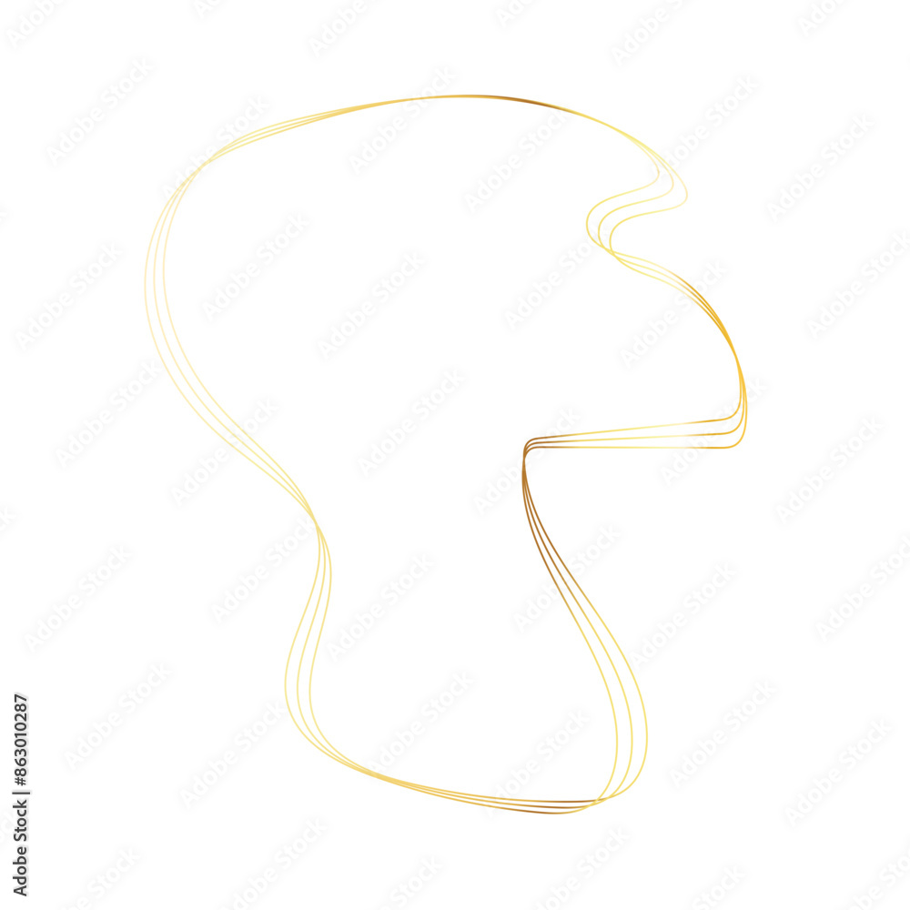 Gold liquid geometric shapes. Graphic elements Gold liquid geometric shapes. Graphic elements