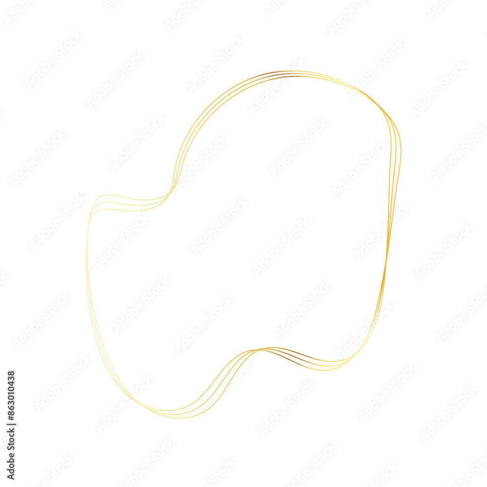 Gold liquid geometric shapes. Graphic elements Gold liquid geometric shapes. Graphic elements