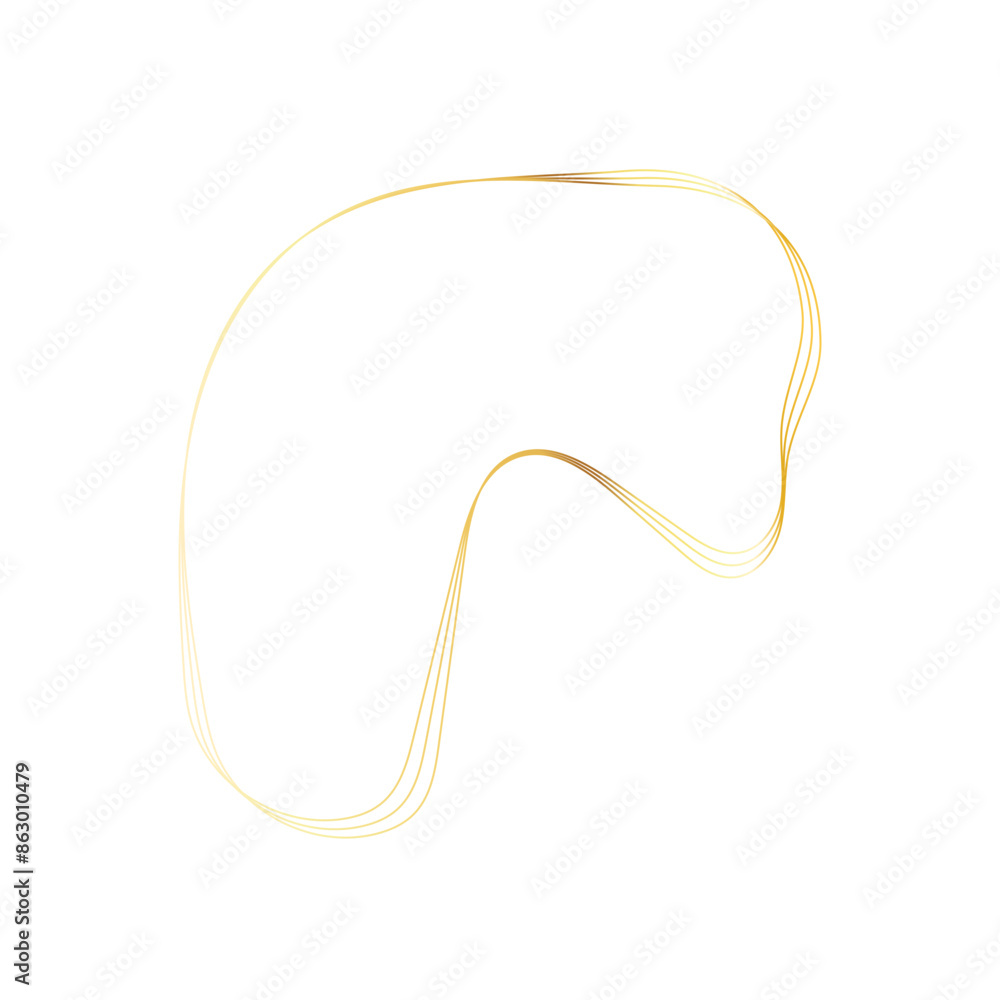 Gold liquid geometric shapes. Graphic elements Gold liquid geometric shapes. Graphic elements