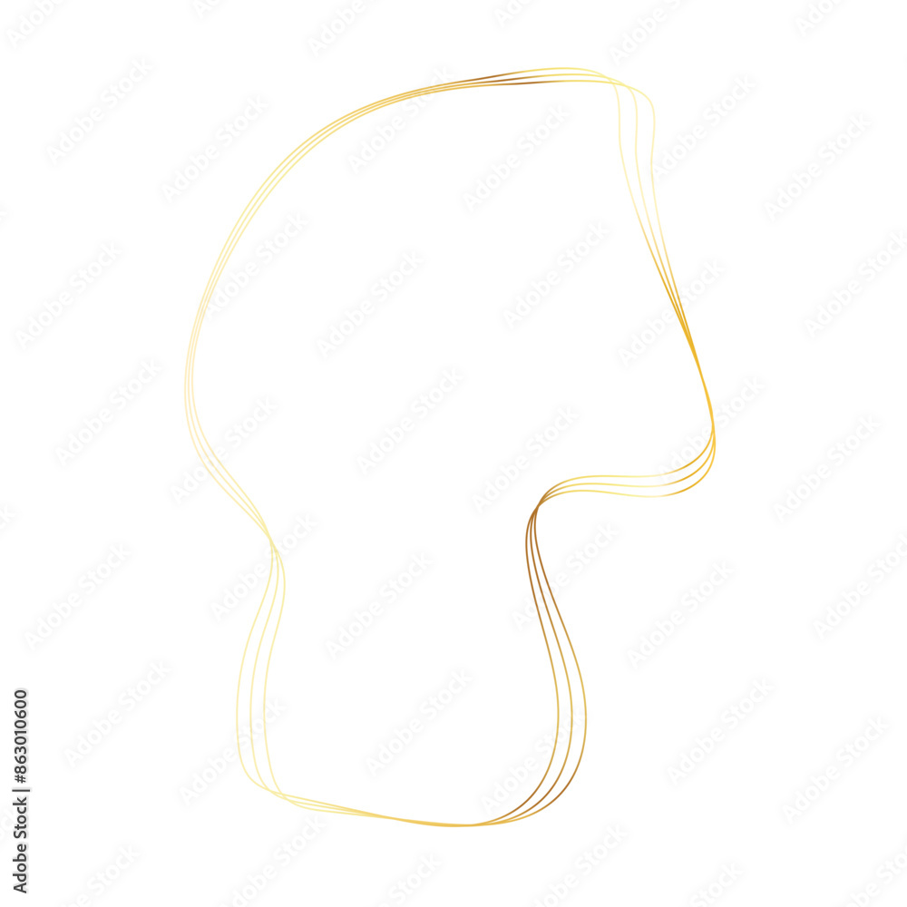 Gold liquid geometric shapes. Graphic elements Gold liquid geometric shapes. Graphic elements