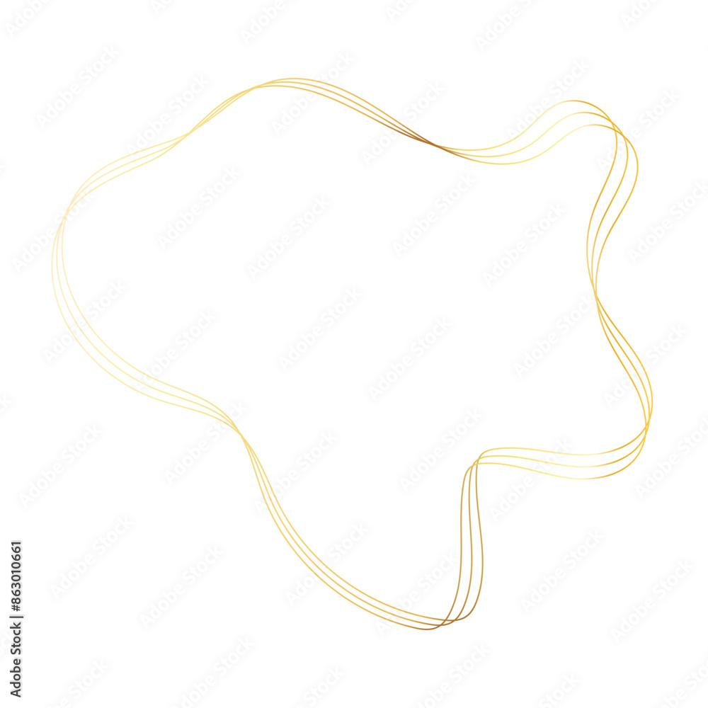 Gold liquid geometric shapes. Graphic elements Gold liquid geometric shapes. Graphic elements