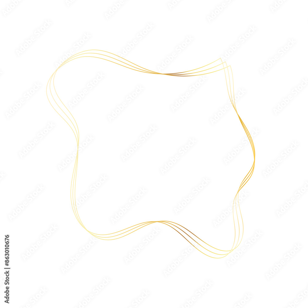 Gold liquid geometric shapes. Graphic elements Gold liquid geometric shapes. Graphic elements