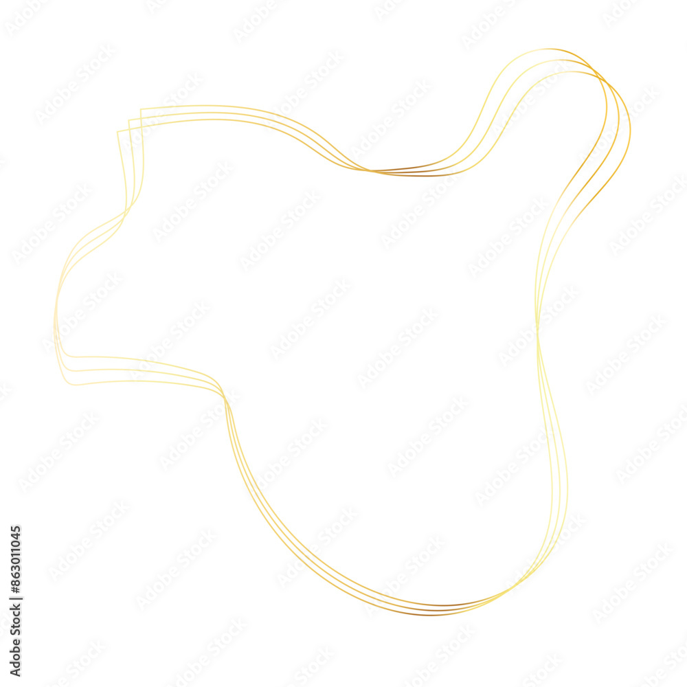 Gold liquid geometric shapes. Graphic elements Gold liquid geometric shapes. Graphic elements