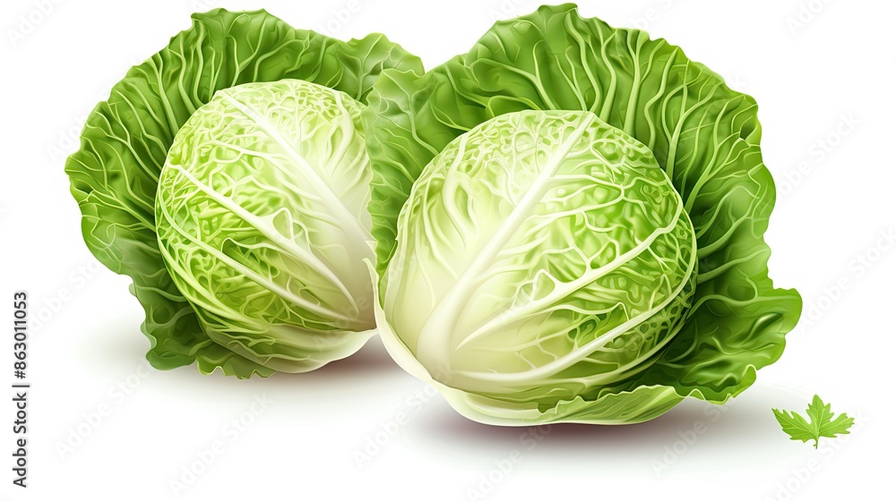 Fototapeta premium Cabbage clipart