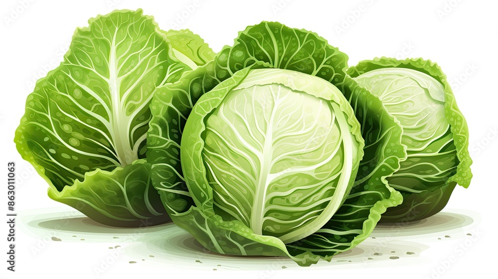 Obraz premium Cabbage clipart