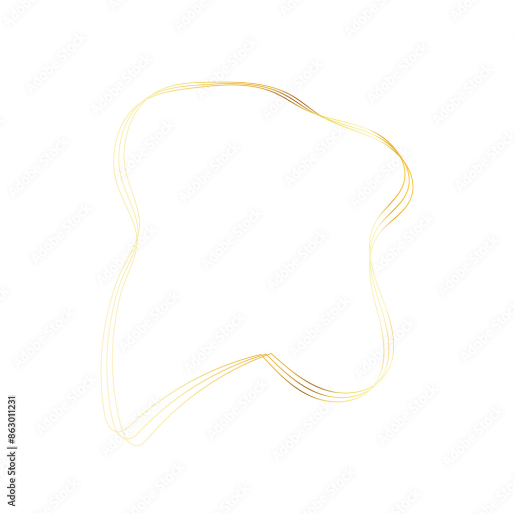 Gold liquid geometric shapes. Graphic elements Gold liquid geometric shapes. Graphic elements