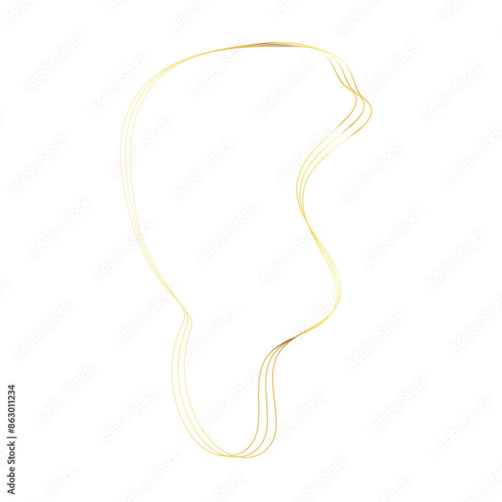 Gold liquid geometric shapes. Graphic elements Gold liquid geometric shapes. Graphic elements