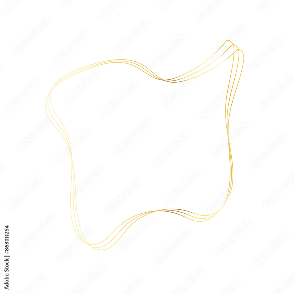 Gold liquid geometric shapes. Graphic elements Gold liquid geometric shapes. Graphic elements