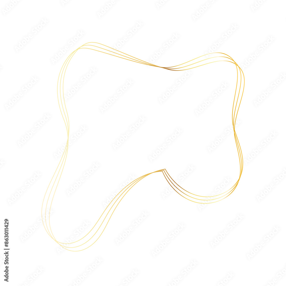 Gold liquid geometric shapes. Graphic elements Gold liquid geometric shapes. Graphic elements