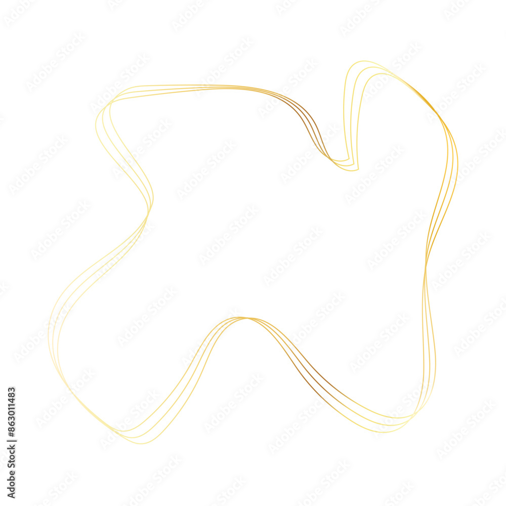Gold liquid geometric shapes. Graphic elements Gold liquid geometric shapes. Graphic elements