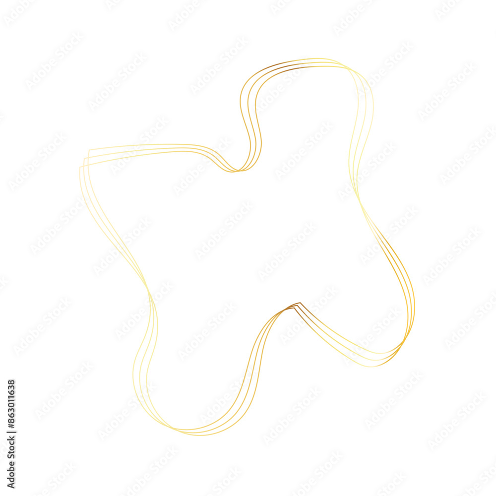 Gold liquid geometric shapes. Graphic elements Gold liquid geometric shapes. Graphic elements