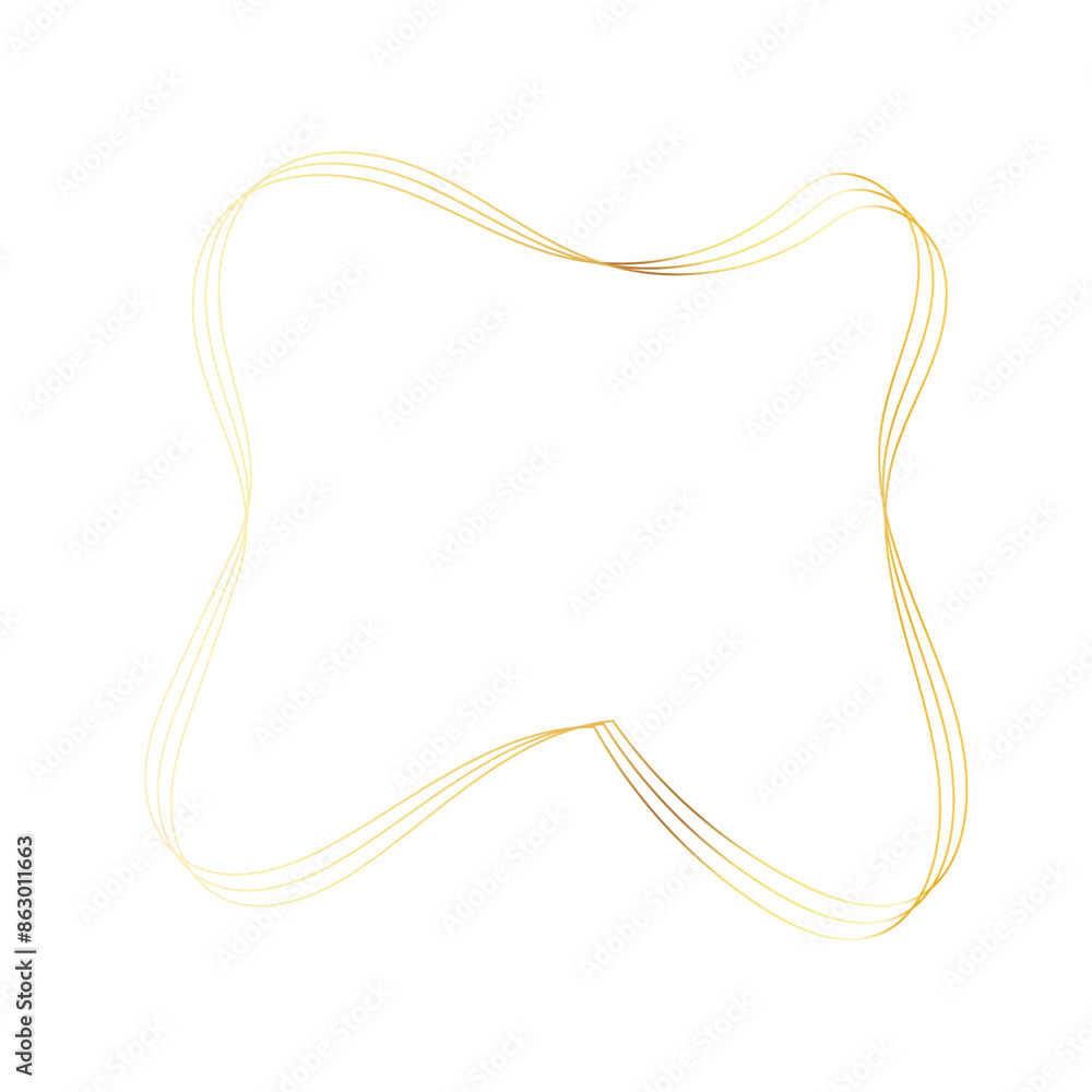 Gold liquid geometric shapes. Graphic elements Gold liquid geometric shapes. Graphic elements