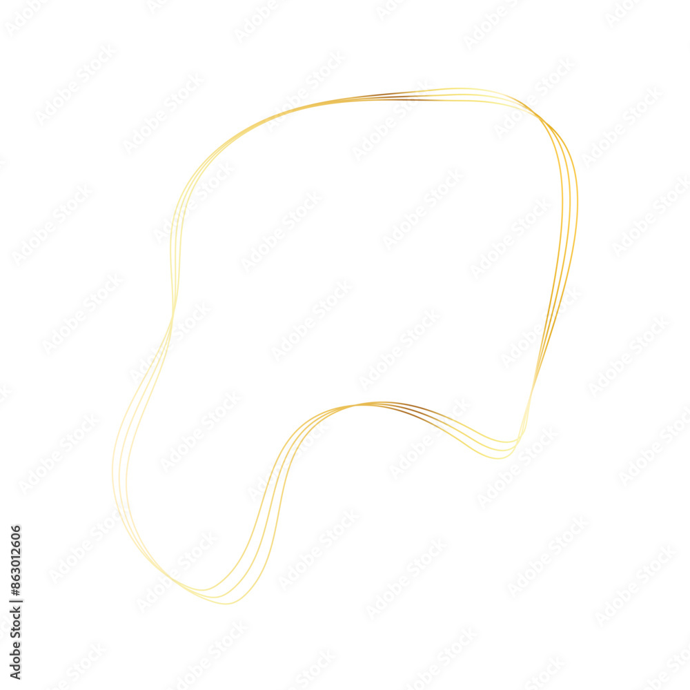 Gold liquid geometric shapes. Graphic elements Gold liquid geometric shapes. Graphic elements