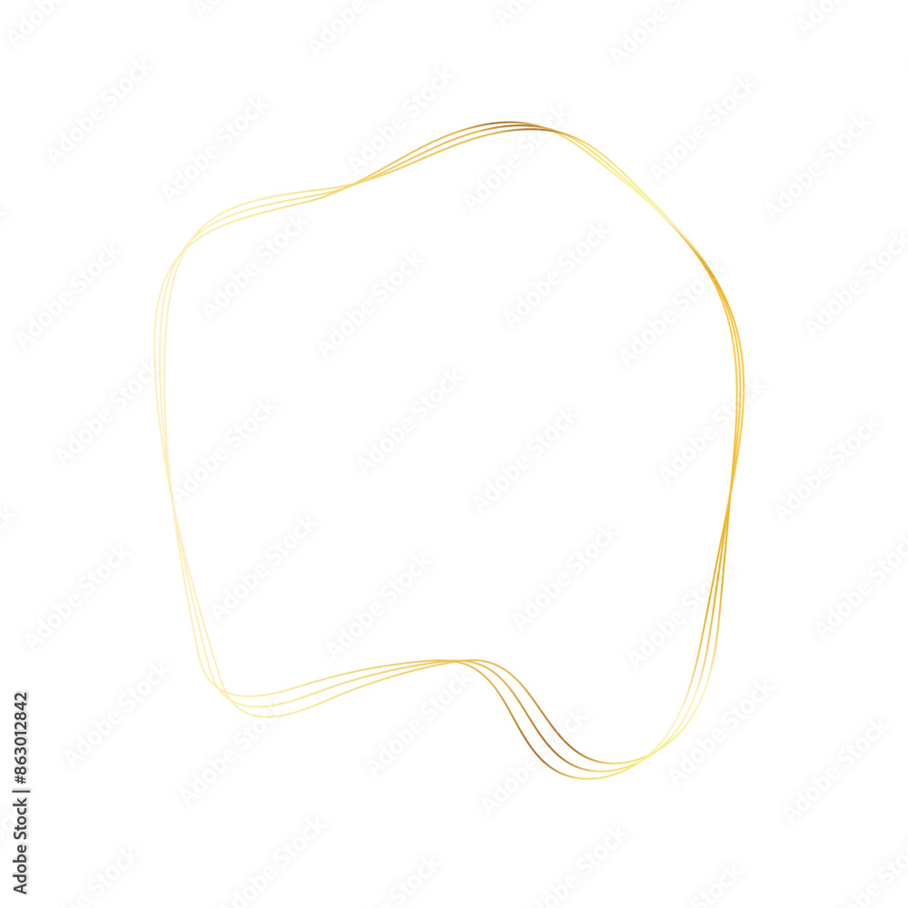 Gold liquid geometric shapes. Graphic elements Gold liquid geometric shapes. Graphic elements
