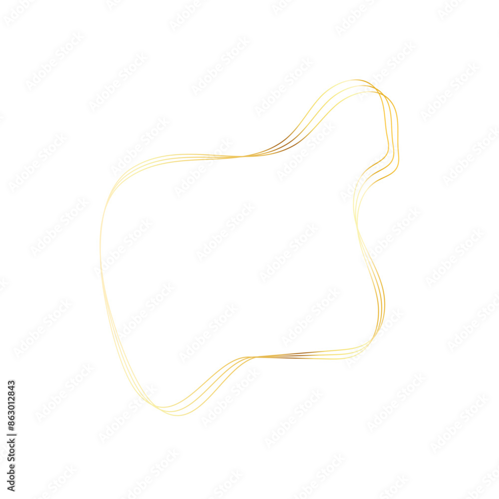 Gold liquid geometric shapes. Graphic elements Gold liquid geometric shapes. Graphic elements
