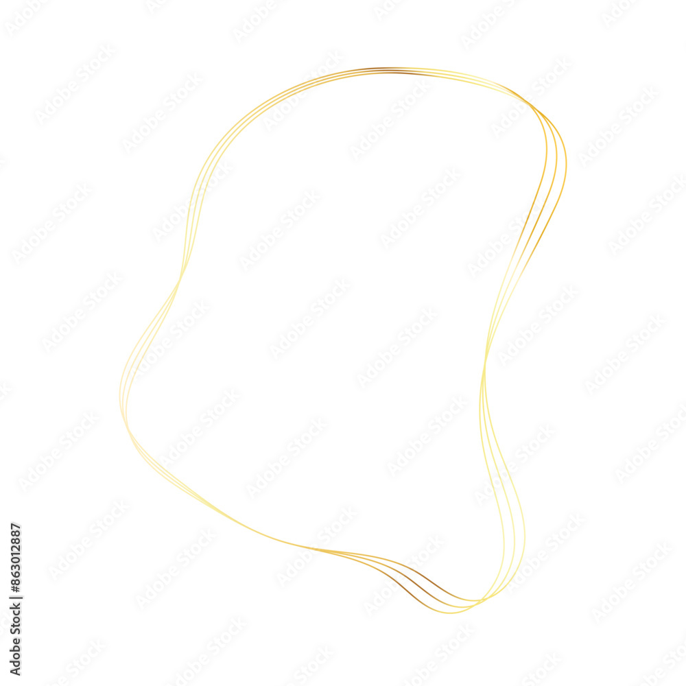 Gold liquid geometric shapes. Graphic elements Gold liquid geometric shapes. Graphic elements