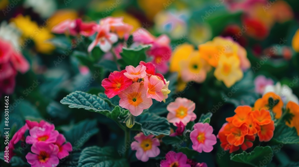Colorful flower bunch in closeup Colorful flower bunch in closeup