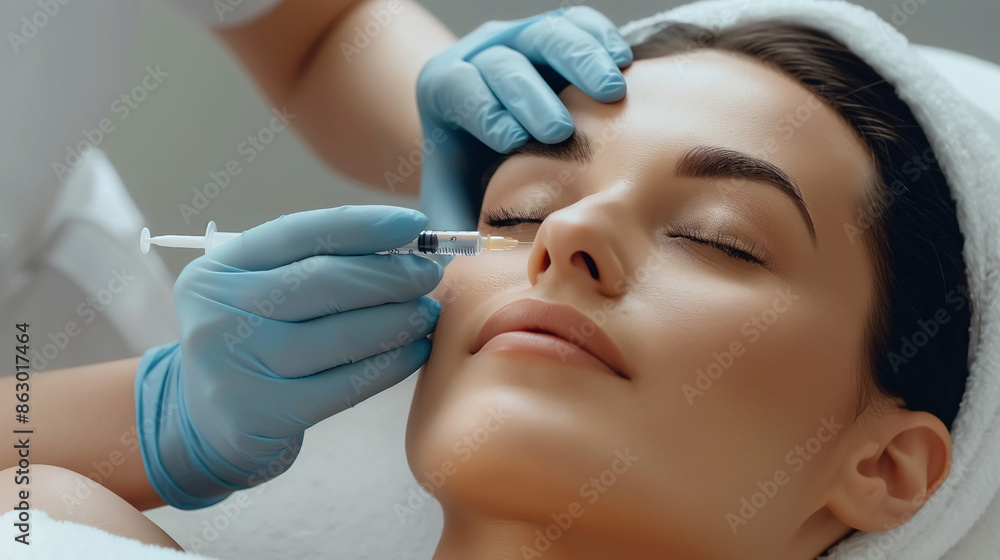 woman receiving facial treatment, beauty, skincare