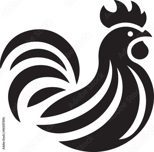 Chicken Silhouette Vector Design