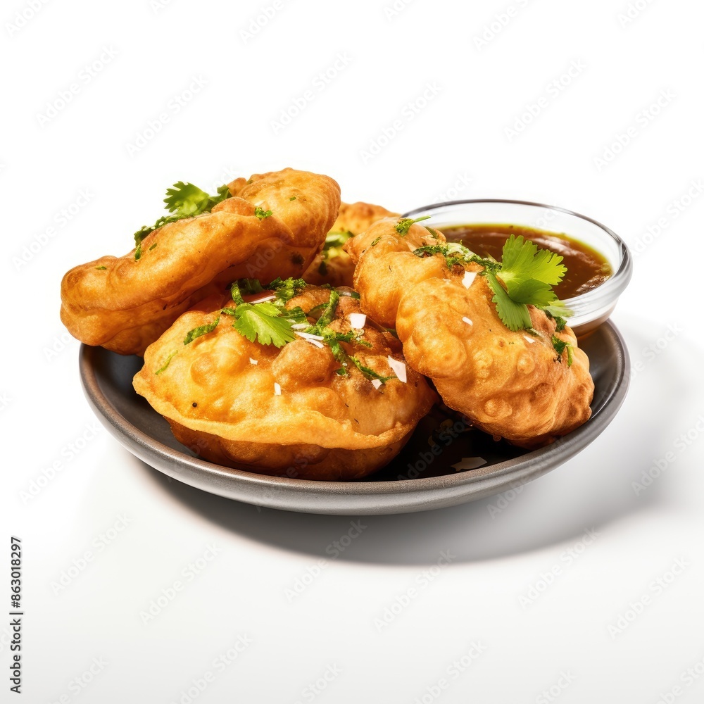 Khasta Kachori - Flaky and Spiced Deep-Fried Snack with Chutney Khasta Kachori - Flaky and Spiced Deep-Fried Snack with Chutney
