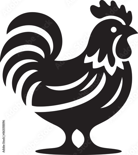 Chicken Silhouette Vector Design