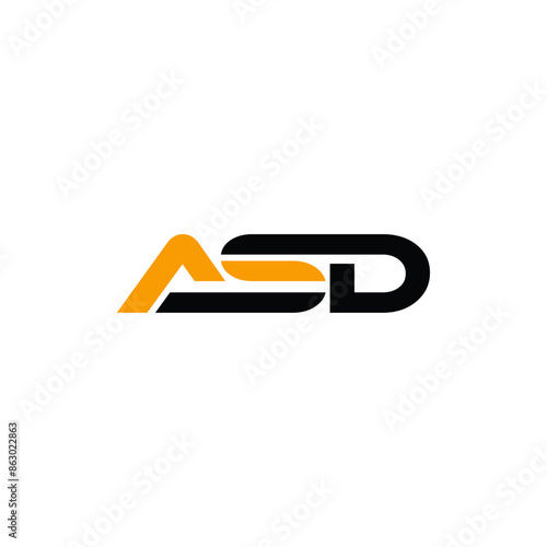 Letter ASD Geometric Simple Business Creative Design Logo
