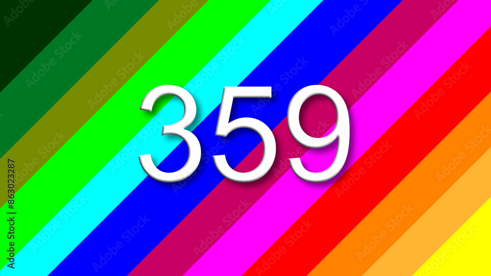 359 colorful rainbow background year number 359 colorful rainbow background year number