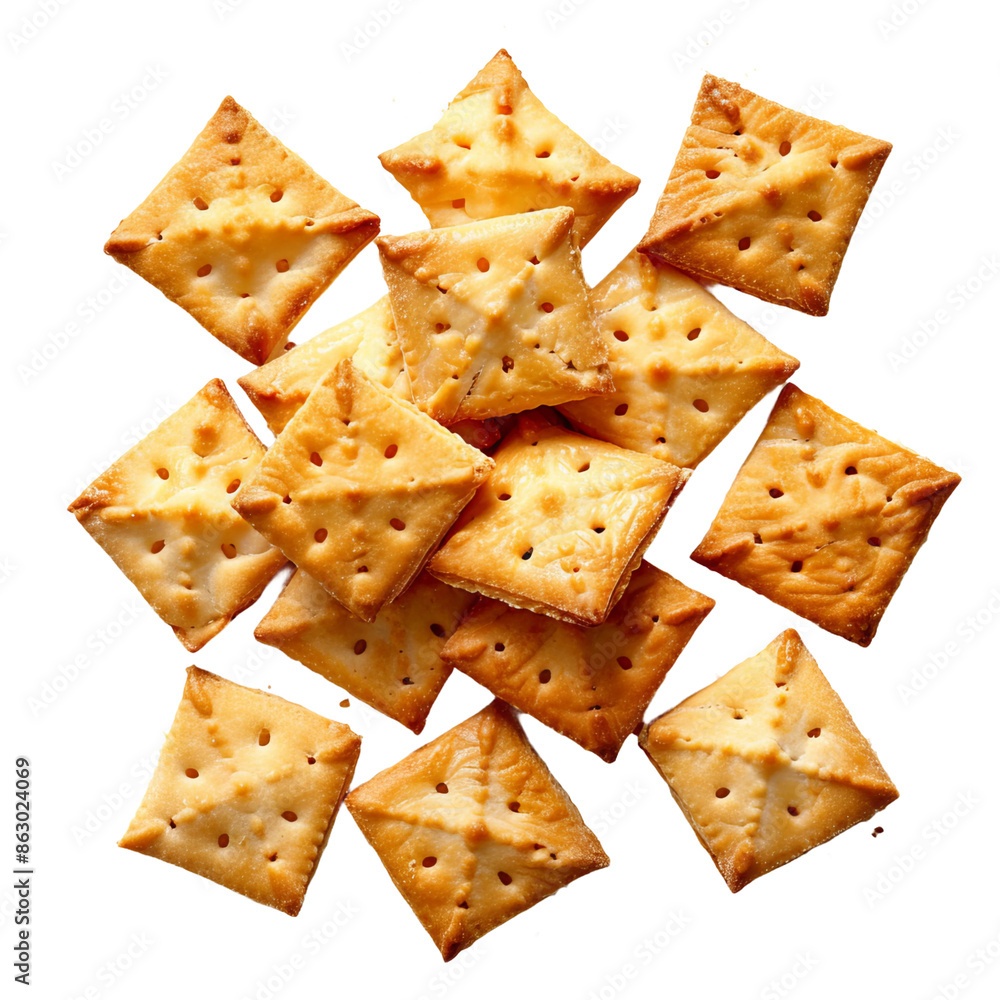 crackers isolated on white crackers isolated on white