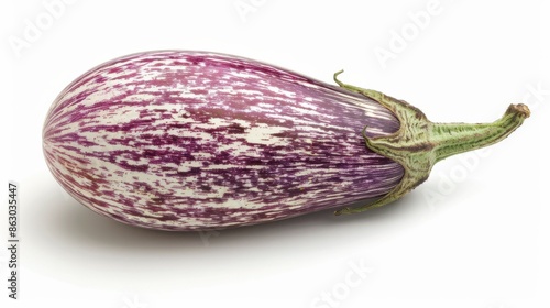 Wallpaper Mural Egg Plant. Fresh Organic Aubergine on White Background Torontodigital.ca