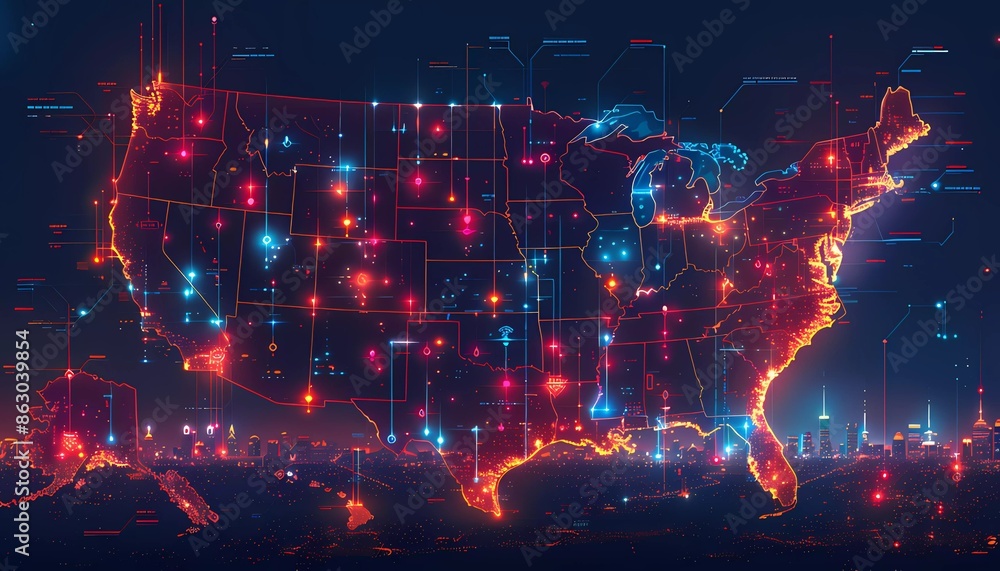 Digital Pulse Of Urban America A Dynamic Map Of Major US Cities 1000 F 863039854 3OYjjA4QteAbppaauiF98gjHa7k0sGzv 